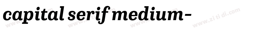 capital serif medium字体转换 capital serif medium字体转换